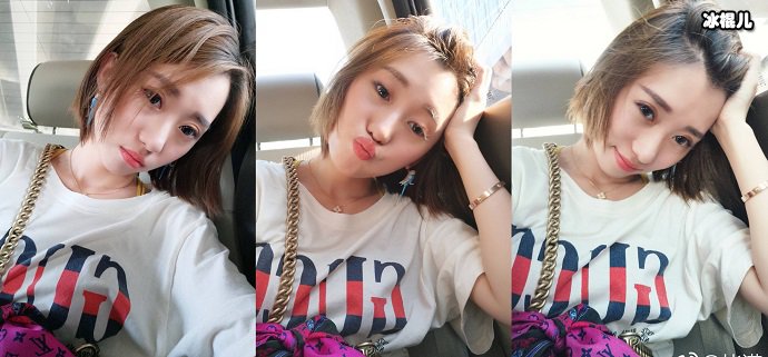毕滢三连拍