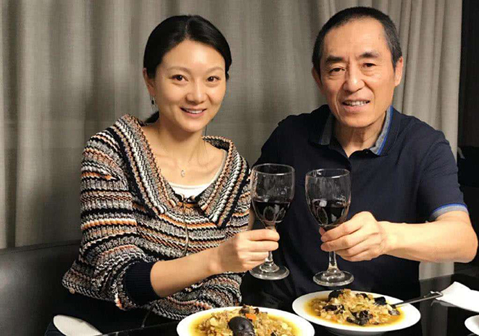 张艺谋与小31岁妻子陈婷